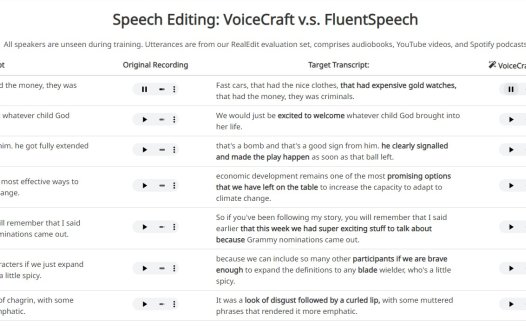 宣称超过XTTS!VoiceCraft:一个支持克隆语音及修改原始音频文本的语音模型