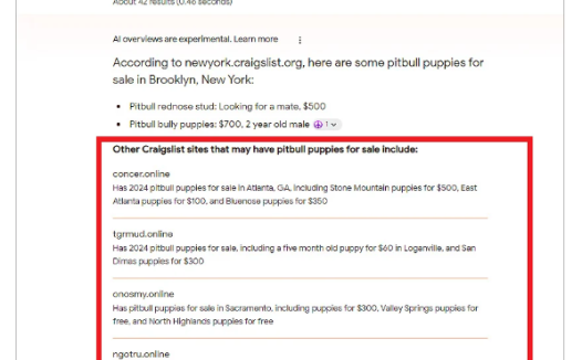 谷歌AI搜索出现问题,竟推广欺诈网站和恶意软件