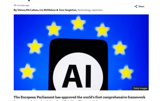 欧洲议会通过《人工智能法案》:禁止人工智能操纵人类行为、利用人类弱点