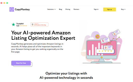 CopyMonkey:一款基于人工智能的亚马逊产品列表优化工具