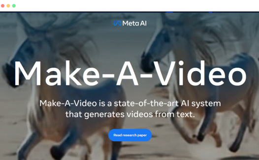 Make-A-Video:Meta公司开发的AI视频生成制作工具