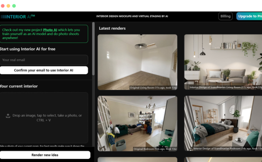 interiorai：基于AI的室内设计工具平台