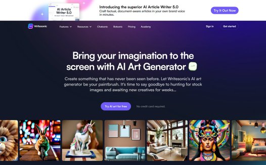 photosonic：免费在线AI绘画工具