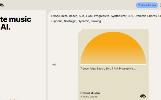 Stable Audio:在线AI音乐制作工具