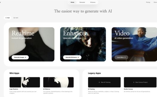 Krea AI将推视频生成功能 界面更加简洁美观了