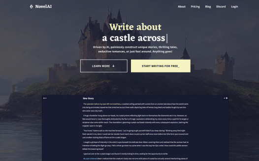 novelai:国外开源在线AI绘画与写作工具