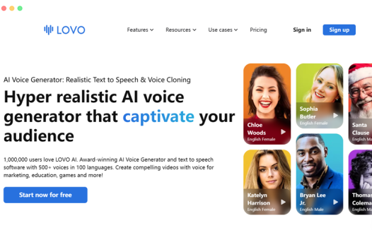 LOVO：免费在线AI配音语音合成视频制作工具