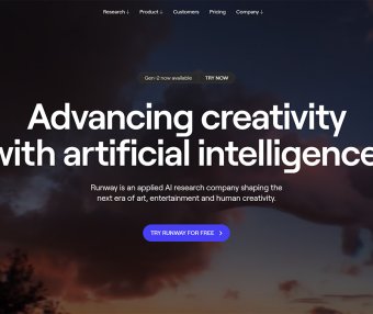 Runway：AI视频内容生成工具，用于视频编辑和图像编辑的在线AI工具