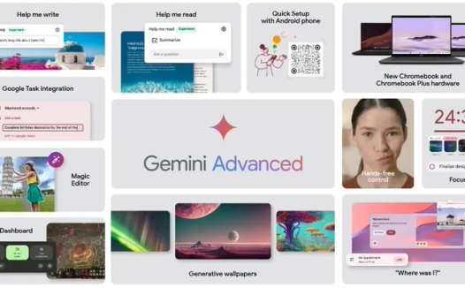 Chromebook Plus 笔记本迎来谷歌 Gemini 加持，AI 功能助力写作、图片处理等