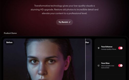 Remini:人工智能修图,将模糊照片变高清和老照片修复的工具