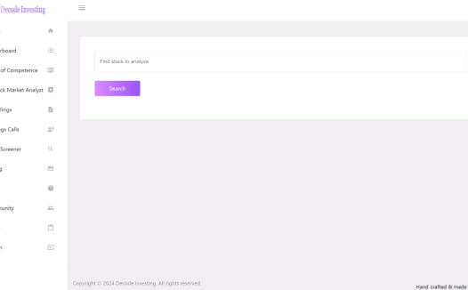 Decode Investing：一款智能化的AI股票市场研究分析助手