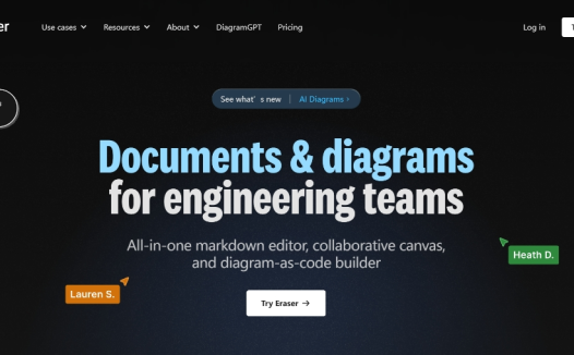 Eraser：工程团队的文档和图表创建工具