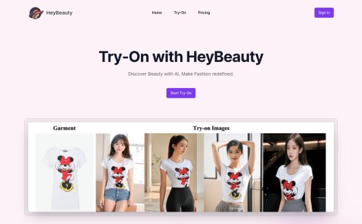 HeyBeauty Ai:一款AI虚拟试衣应用,让您在家中试穿衣物