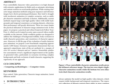 腾讯联合中山大学、港科大推出图生视频模型“Follow-Your-Pose-v2”