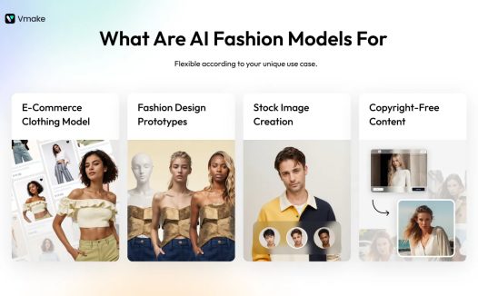 Vmake Al：全能电商创意工具、一键生成AI服装虚拟模特