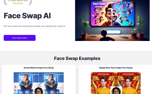 Face Swap AI:在线免费的人脸交换工具,让用户轻松将自己的面部嵌入到任何照片中