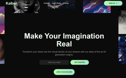 kaiber:一个在线AI视频生成制作平台,用户可以根据自己的图片或文字描述创建视频