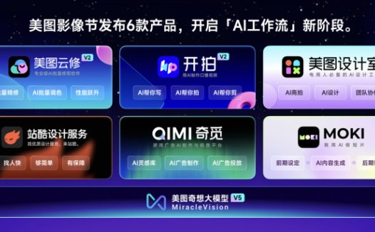 美图公司推出 AI短片创作工具 MOKI:自动生成分镜图并转为视频素材