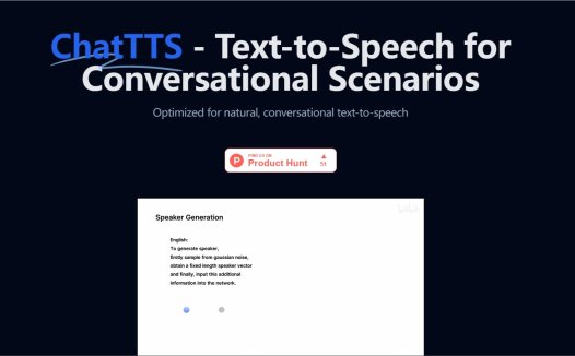 一上线就爆火出圈!中文语音AI天花板ChatTTS官网上线
