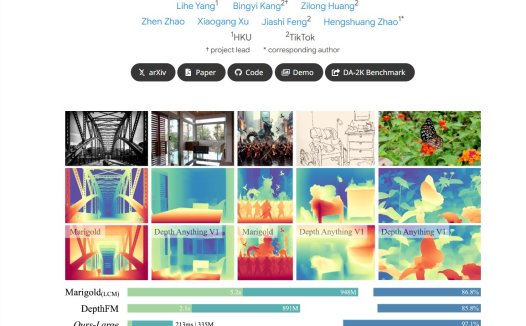 更快更准确！字节跳动发布新一代Depth Anything V2深度模型