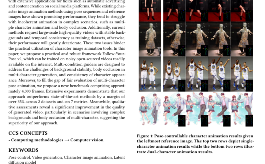 腾讯联合中山大学、港科大推出图生视频模型“Follow-Your-Pose-v2”