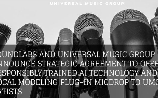环球音乐与 SoundLabs 推出 AI 插件 MicDrop:艺术家专属声音模型
