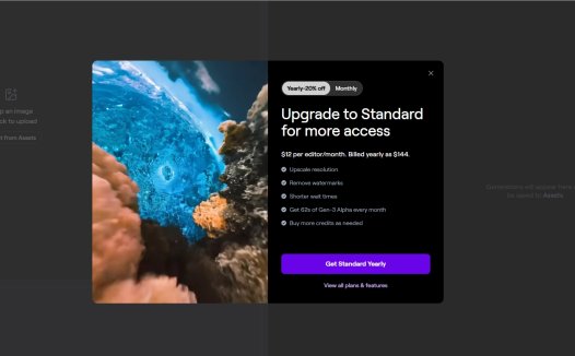 Runway Gen-3 Alpha文本生成视频模型已开放 付费用户可使用