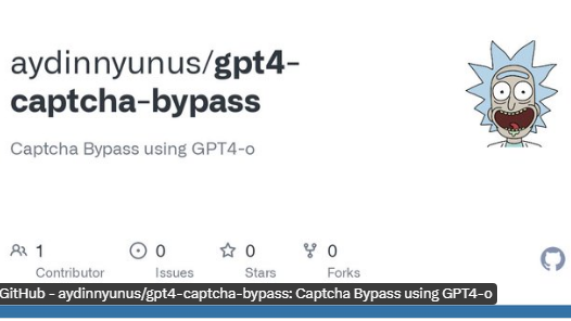 新型验证码破解工具GPT4o Captcha Bypass问世