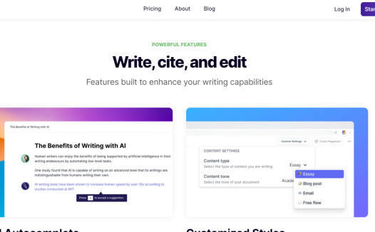 Jenni Al:研究文章和博客写作辅助工具,一款优秀的在线学术写作AI助手