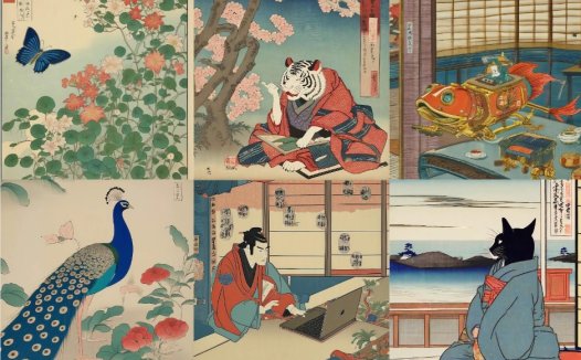 Sakana AI 推出新模型,重现日本传统浮世绘艺术