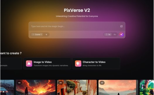 爱诗科技AIsphere发布视频生成产品PixVerse V2，单片段可达8秒 多片段可达40秒