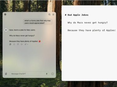 ChatGPT Mac 版应用大更新,提供了并排窗口方便多任务处理