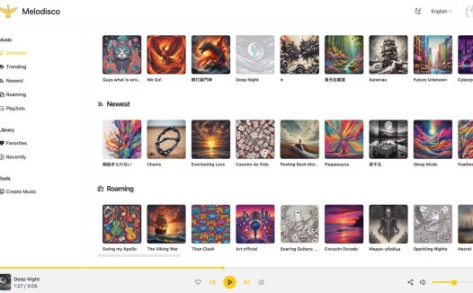 Melodisco:AI音乐生成、发现和播放平台,发现你的音乐新世界
