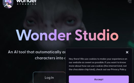 Wonder Studio:在线AI视频特效剪辑生成制作平台,自动制作动画、灯光,并将CG角色组合成真人场景