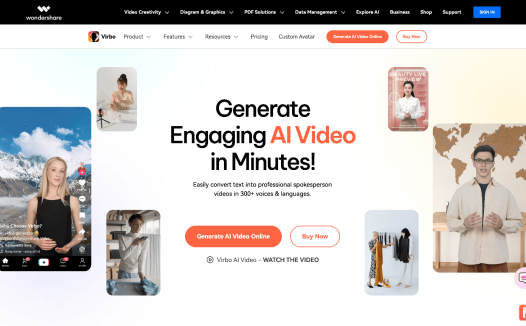 Virbo:AI数字人短视频营销神器,为您提供各类跨境营销短视频解决方案