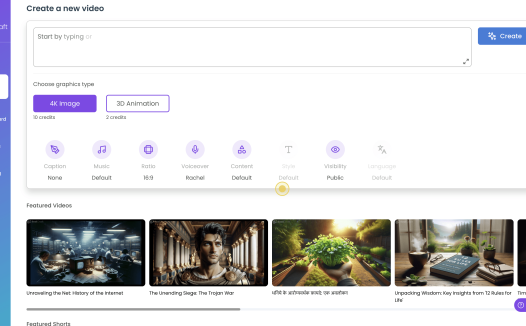 ReelCraft AI：免费的AI视频制作工具，轻松制作动画视频