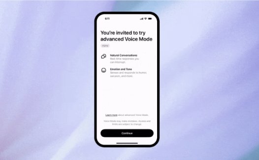 GPT-4o语音功能开启灰度测试 不仅能讲笑话、学猫叫还能帮练口语