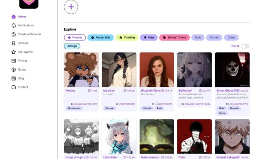 CrushOn：AI角色扮演聊天应用，无限对话和真实互动