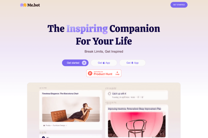 Me.bot：个人AI助理工具，可以帮助用户管理日常事务 – AI-人工智能-1ai.net