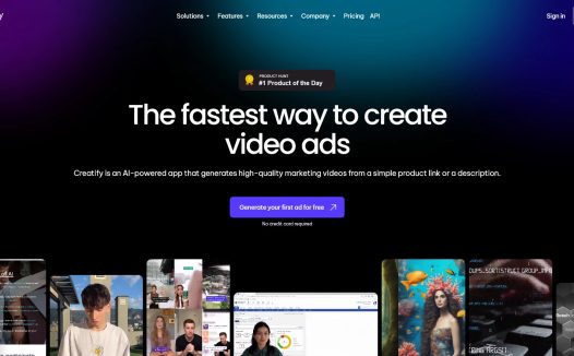 Creatify:用AI做视频广告,AI短视频广告制作平台