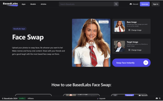 BasedLabs:AI换脸工具,只需一键即可实现换脸
