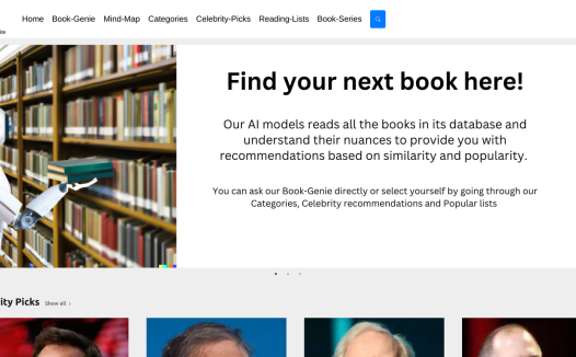 Bookclub:AI图书推荐网站,为用户提供个性化的书籍推荐