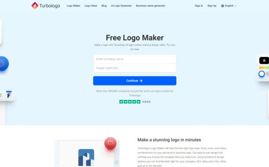 Turbologo:在线logo制作工具,无需设计经验即可生成高质量的logo