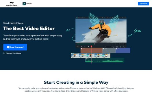 Wondershare Filmora:视频剪辑AI工具,万兴科技推出的AI视频编辑工具