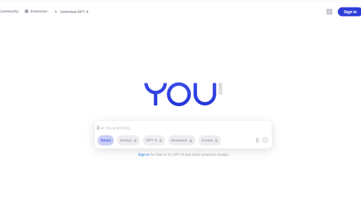 You.com：一个私密的AI聊天机器人和搜索引擎，提供私人定制的AI对话式搜索引擎