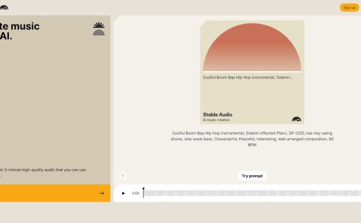 Stable Audio:Stability AI 推出的AI生成音乐平台,使用AI轻松创作歌曲