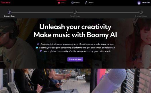 Boomy:功能强大操作简单的AI音乐生成器,一键生成原创音乐