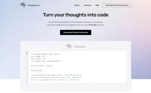 Code Squire:AI代码编写助手,更快、更轻松地编写代码