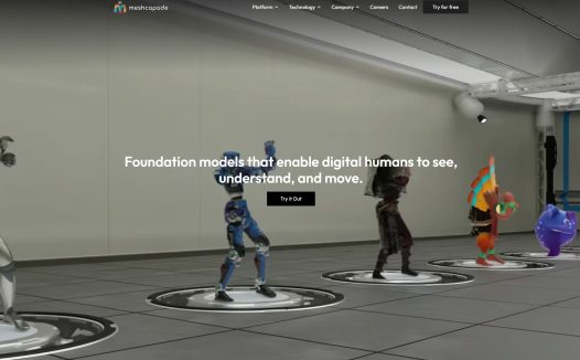 Meshcapade：专注于3D建模的AI应用程序软件，将2D图片转化为3D模型