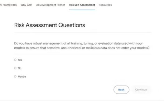 填补 AI 安全空白：谷歌上线安全人工智能框架风险评估工具